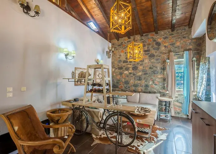 Alpesi faház Dandy Palios Agios Athanasios - Attic - Fireplace - Village Square *